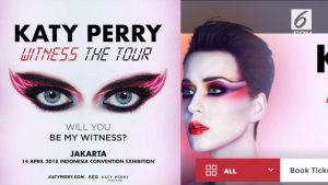 Katy Perry Konser di Indonesia ‘WITNESS: The Tour’ Ini Tanggalnya 14 April 2018