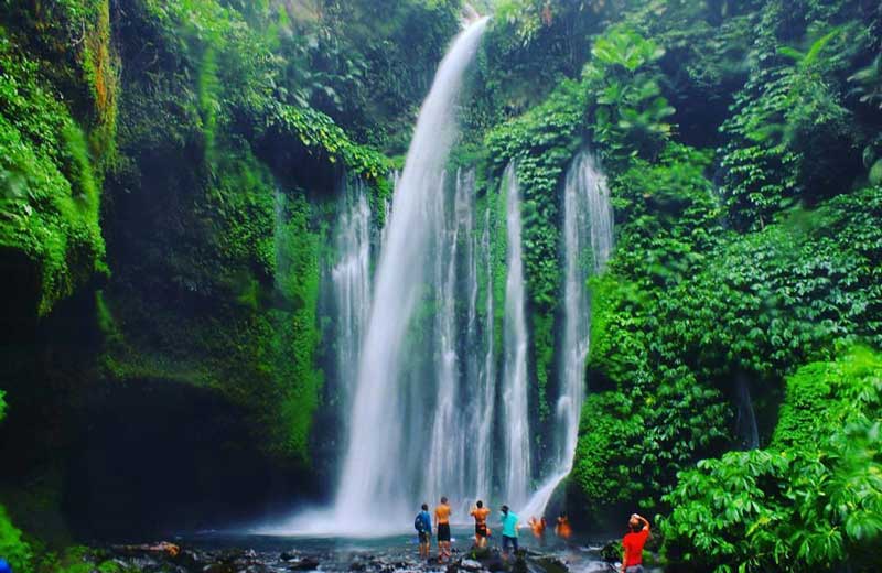 Air Terjun Sendang Gile Lombok Utara Tempat Berburu Singa